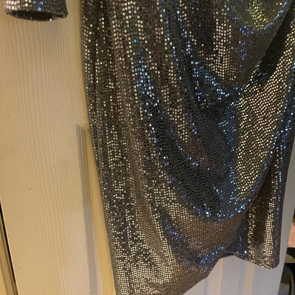 Beautiful Express shimmering glittery silver dress for the formal occasion - Picture 6 of 6